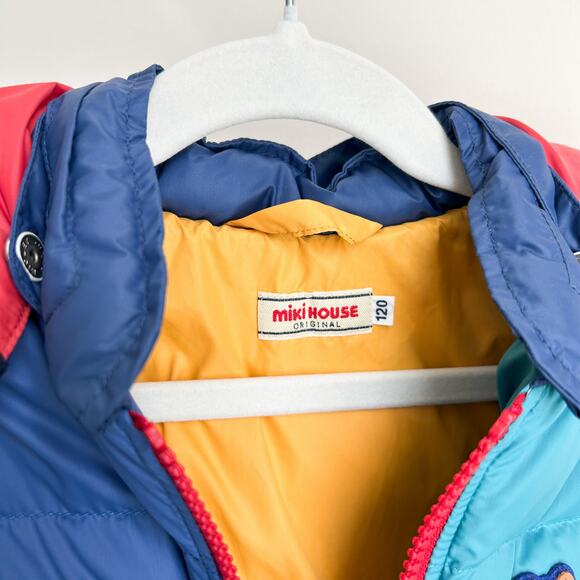 Miki House Boy's Colorblock Down Jacket in Size 120 CM / 5T $450 - Picture 4 of 6